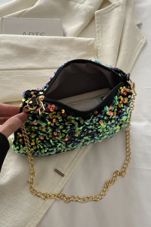 Sequins Polyester Shoulder Bag - Image 7