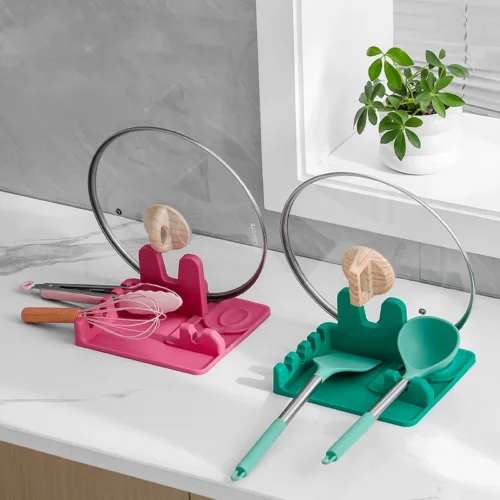 Silicone Pot Lid Rack Kitchen Storage Rack