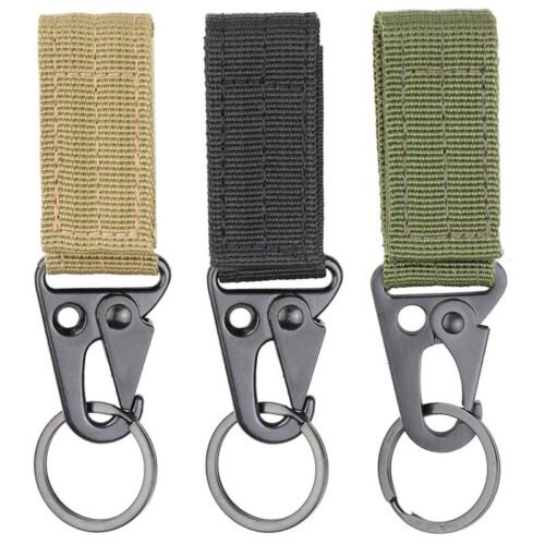 Outdoor military fan woven strap keychain