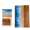 Ocean Epoxy Resin Serving Cheese Board
