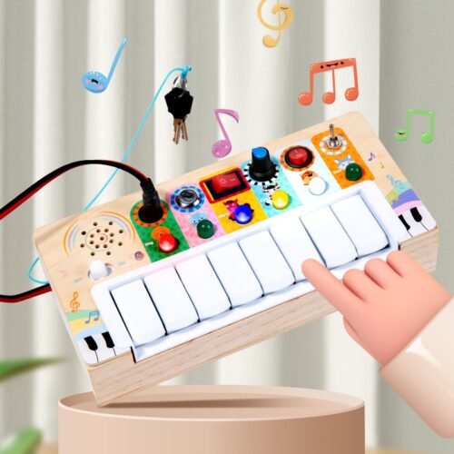 Wooden LED switch light children toy - Image 4