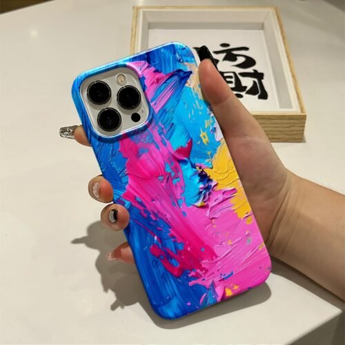 Ins style oil painting Apple phone case - Image 4