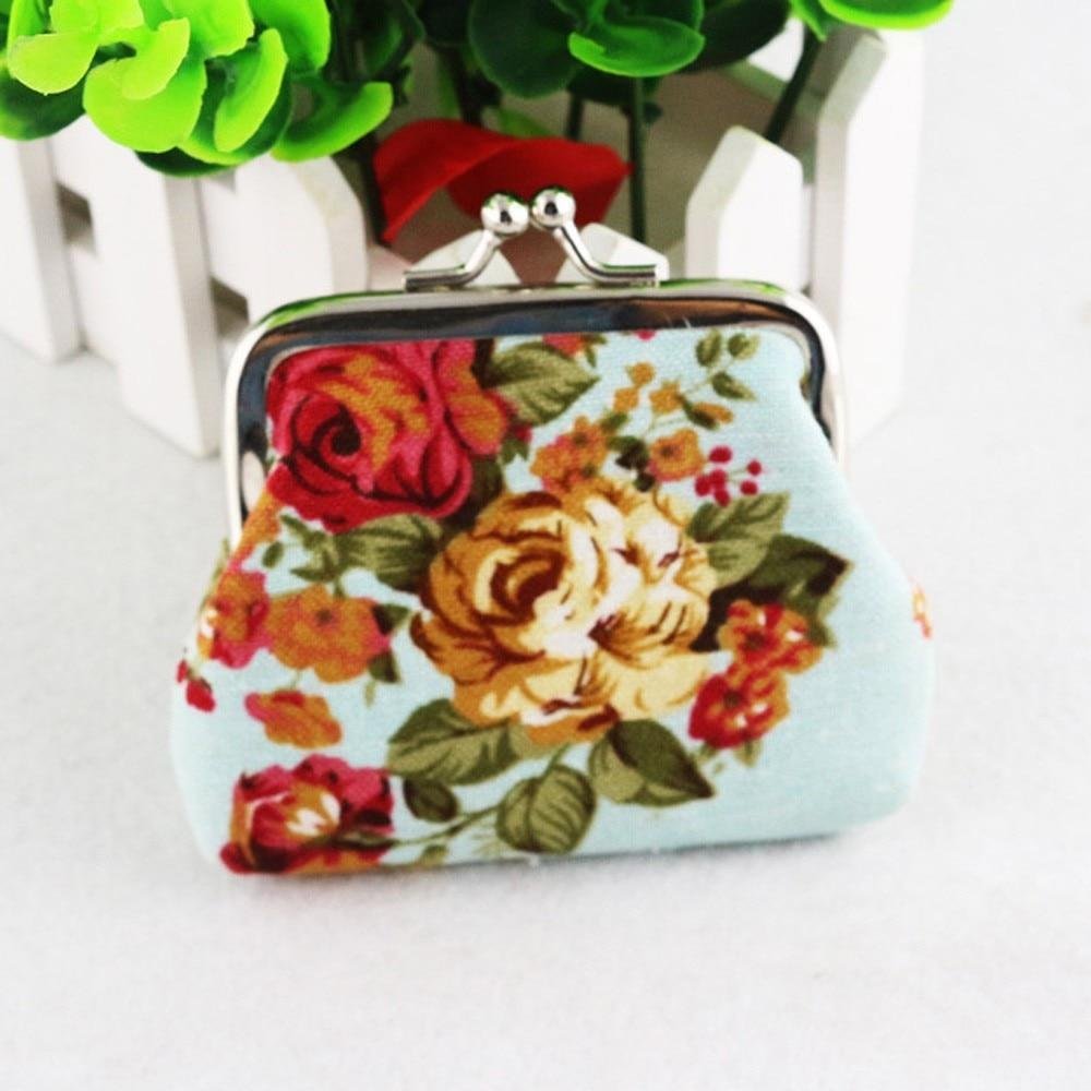 Lady Retro Vintage Flower Small Wallet - Image 4