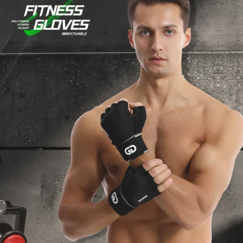 Fitness gloves with microfiber