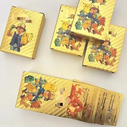 55 sheets Pokémon Gold Foil Card English ﻿