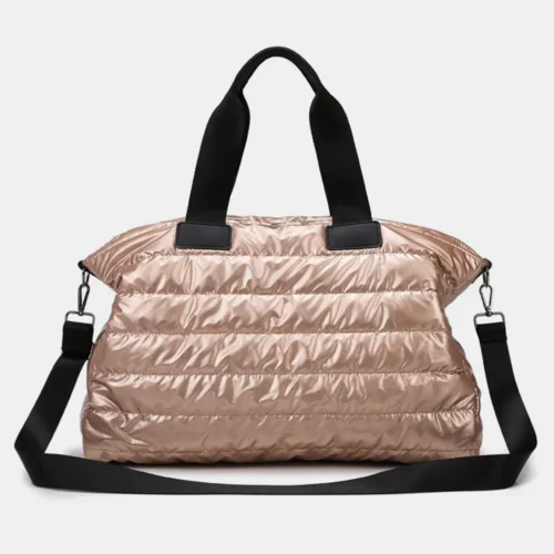 Quilted Nylon Oversize Travel Bag - Image 3