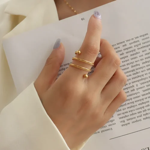 Spring Pattern Golden Ring