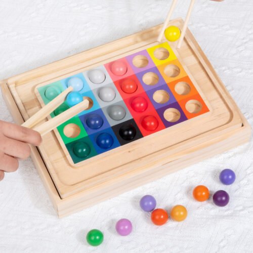 Children test tube clip beads puzzle toy - Image 3