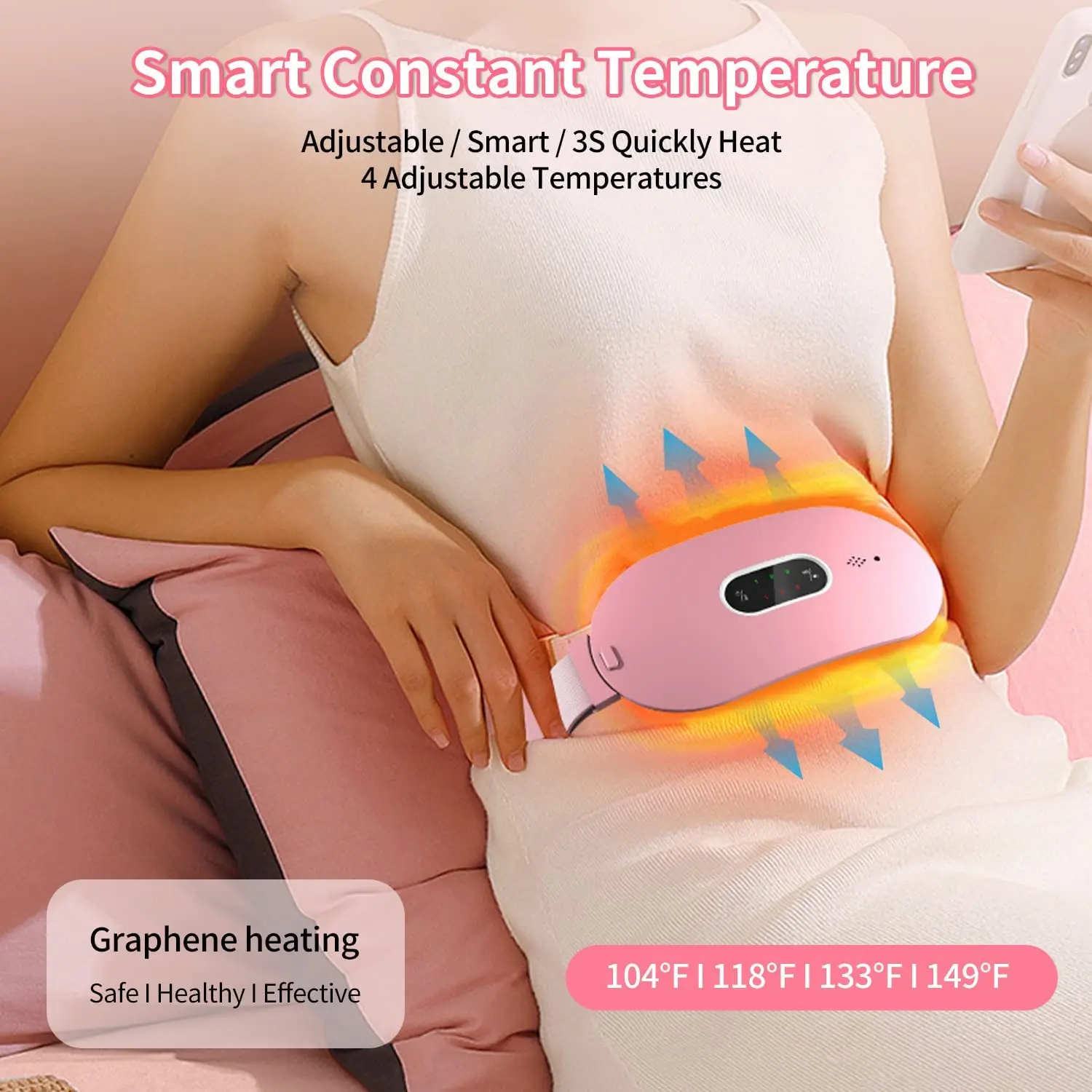 Menstrual Heating Pad Pain Relief Device - Image 2