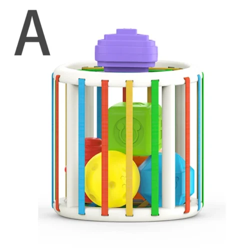 Montessori Geometric Shape Blocks Toys - Image 7