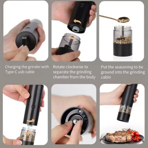 Electric Pepper & Sea Salt Grinder - Image 4