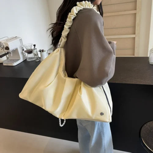 Ruched Large Tote Bag for Women - Image 10