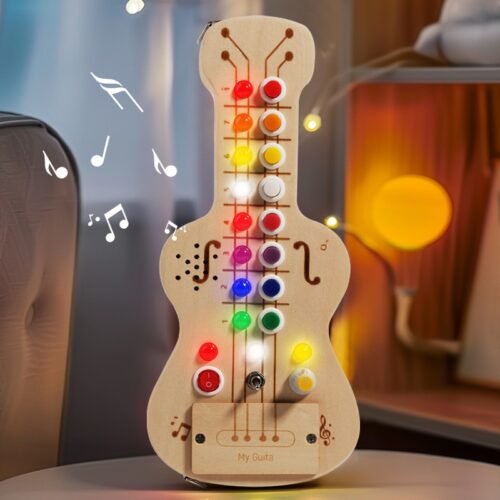 Wooden LED switch light children toy - Image 12