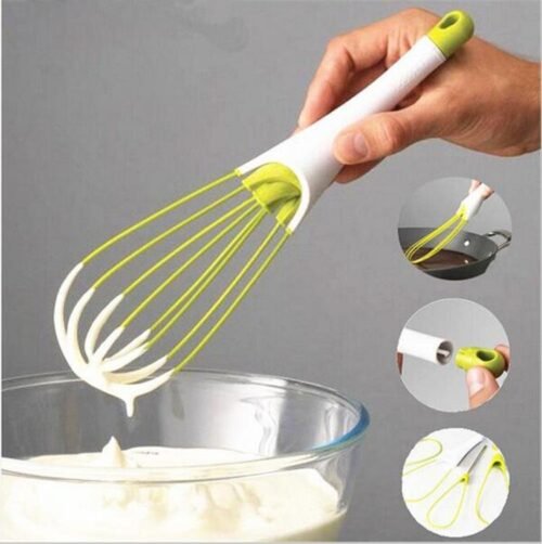 Rotating plastic egg beater baking tool