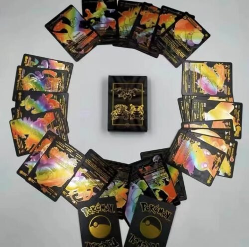 55 gold foil Pok é mon battle cards - Image 8