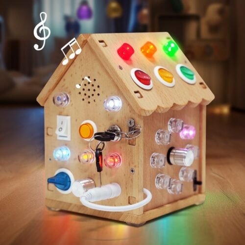 Wooden LED switch light children toy - Image 6