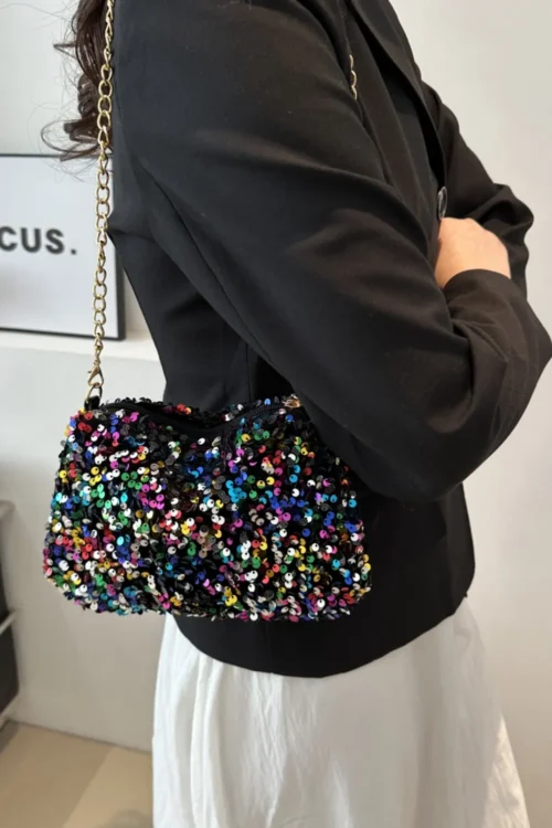 Sequins Polyester Shoulder Bag - Image 19