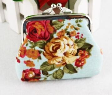 Lady Retro Vintage Flower Small Wallet - Image 10