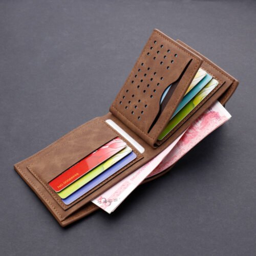 Men's wallet short wallet leather wallet - Image 3