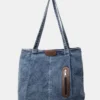 Stylish Medium Denim Tote Bag