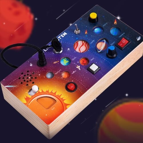 Wooden LED switch light children toy - Image 5