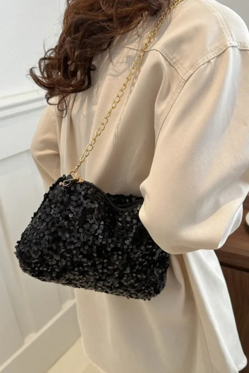 Sequins Polyester Shoulder Bag - Image 8