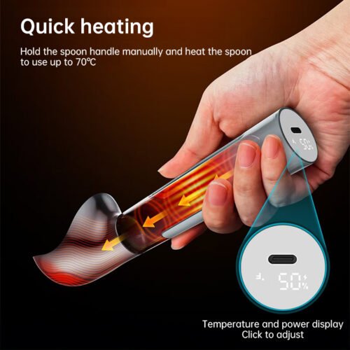 Rechargeable Heated Scoop: Adjustable Temp - Image 7