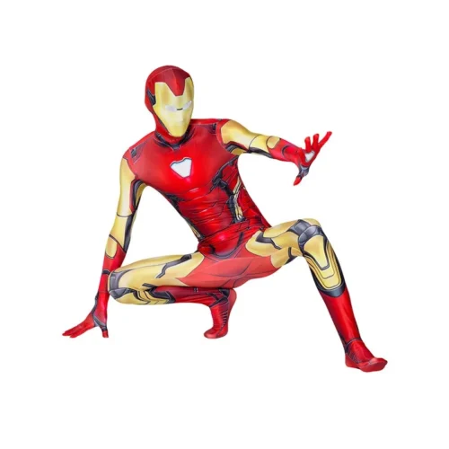 Kids Adult Iron Man Costume Bodysuit - Image 3