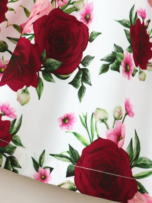 Floral Cotton Frock for Children - Image 5