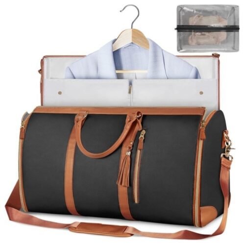 PU leather portable foldable luggage bag ​ - Image 10