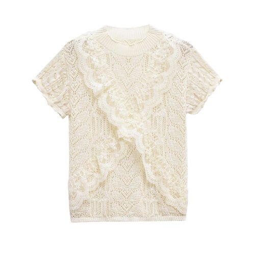 Mesh T-shirt top for women
