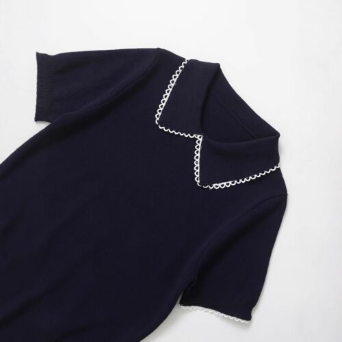 Collar lace T-shirt top for women - Image 3