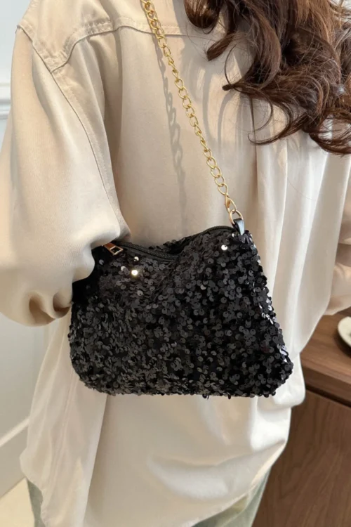 Sequins Polyester Shoulder Bag - Image 9