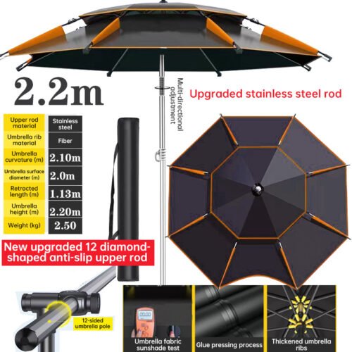 360° adjustable fishing sun umbrella - Image 14