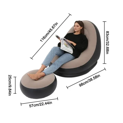 Inflatable Sofa set with electric air pump - Image 4