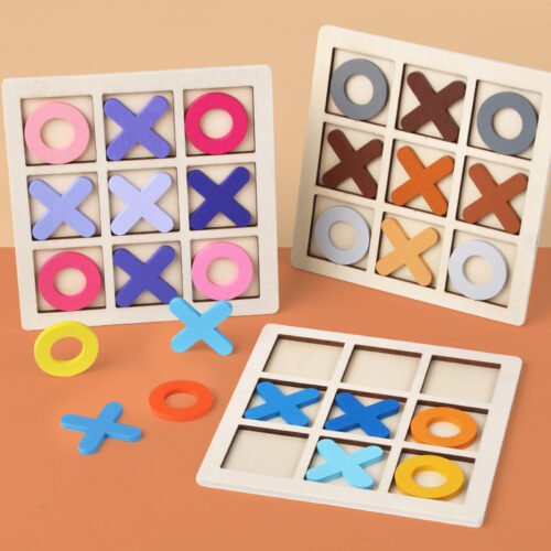 Wooden OX Well Chess Children's Puzzle