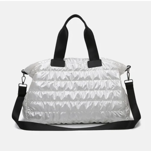 Quilted Nylon Oversize Travel Bag - Image 6