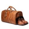 European and American retro men's genuine leather handbag travel bag