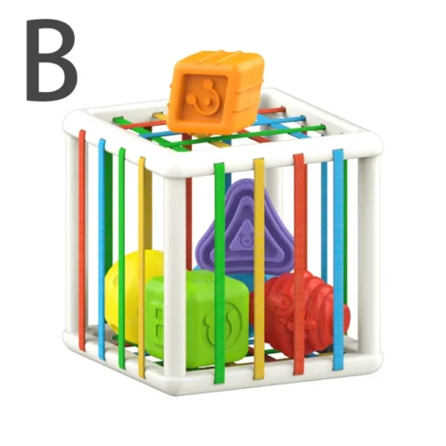 Montessori Geometric Shape Blocks Toys - Image 8