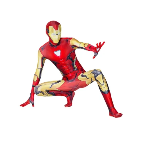 Kids Adult Iron Man Costume Bodysuit - Image 6