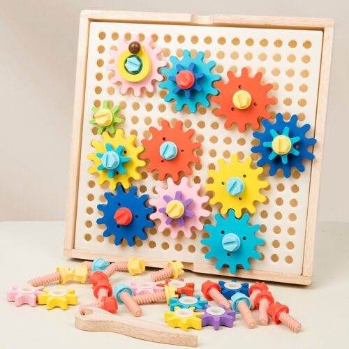 Nut Gear Mushroom Nail Assembly Toy - Image 6