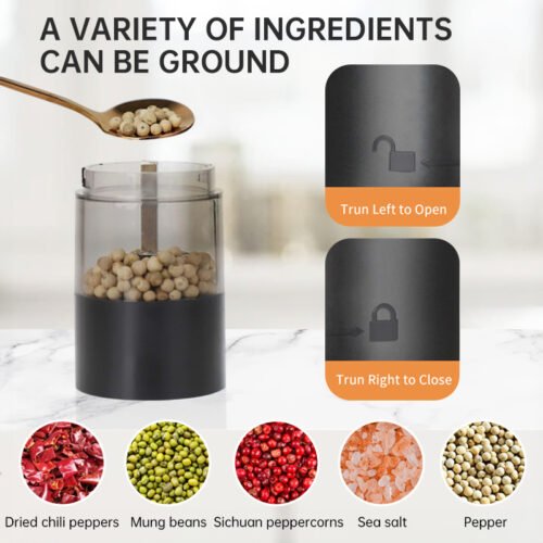 Electric Pepper & Sea Salt Grinder - Image 5