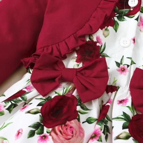 Floral Cotton Frock for Children - Image 4