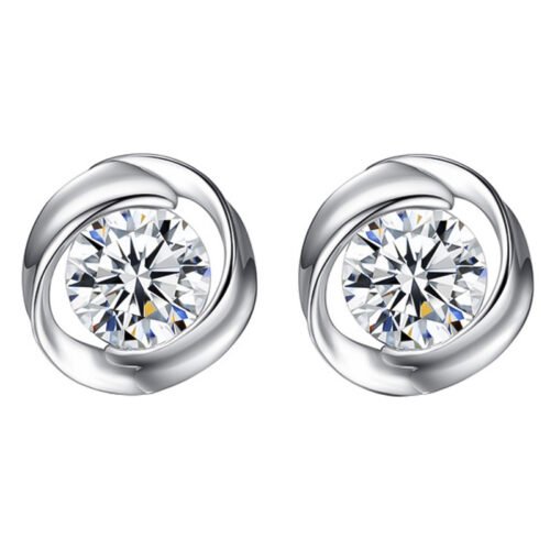 S925 pure silver rose earrings - Image 5