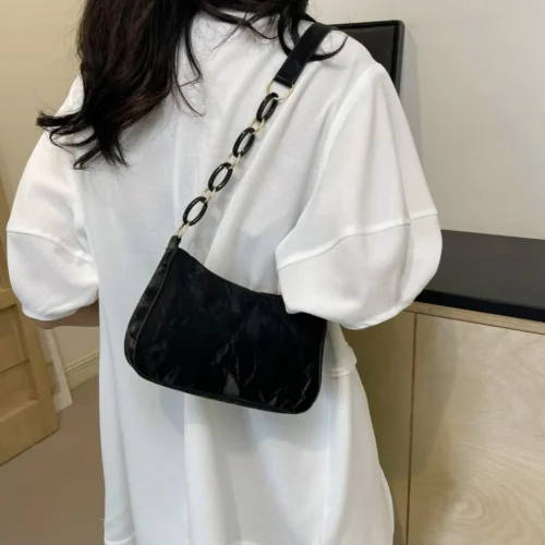 Leather Crossbody Shoulder Bag - Image 8