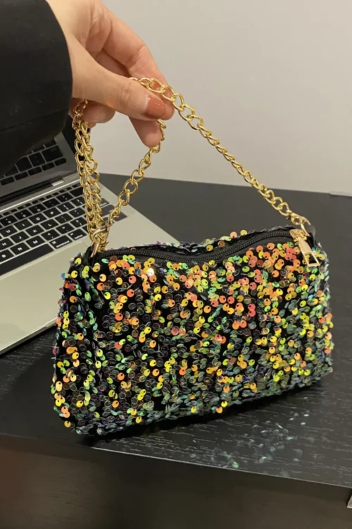 Sequins Polyester Shoulder Bag