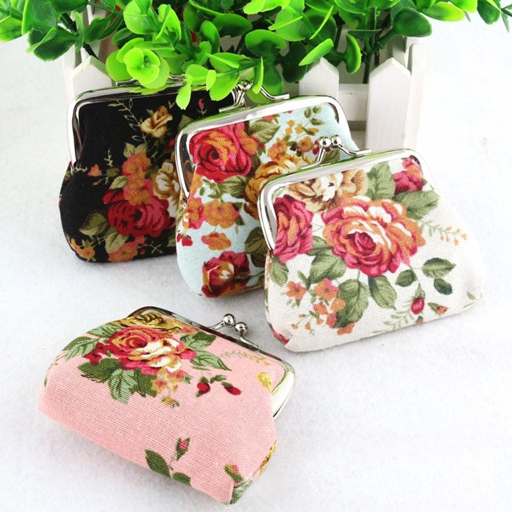 Lady Retro Vintage Flower Small Wallet - Image 6