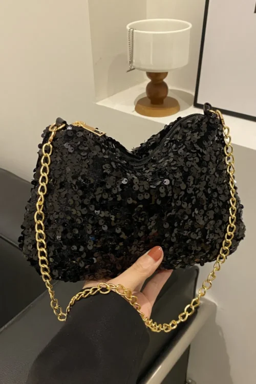 Sequins Polyester Shoulder Bag - Image 12