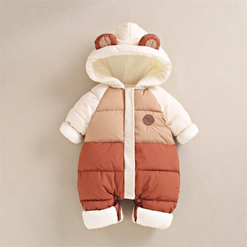Baby down cotton jacket jumpsuit