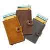Automatic Leather Credit Card Holder